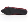 image:imageHee grand Womens Slip on Retro Plaid Bow Ballet Flats Pointed Toe Dress Shoes450leopard Red