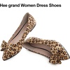 image:imageHee grand Womens Slip on Retro Plaid Bow Ballet Flats Pointed Toe Dress Shoes450leopard Yellow