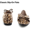 image:imageHee grand Womens Slip on Retro Plaid Bow Ballet Flats Pointed Toe Dress Shoes450leopard Yellow