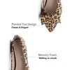image:imageHee grand Womens Slip on Retro Plaid Bow Ballet Flats Pointed Toe Dress Shoes450leopard Yellow