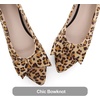 image:imageHee grand Womens Slip on Retro Plaid Bow Ballet Flats Pointed Toe Dress Shoes450leopard Yellow