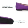 image:imageHee grand Womens Slip on Retro Plaid Bow Ballet Flats Pointed Toe Dress Shoes450purple