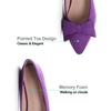 image:imageHee grand Womens Slip on Retro Plaid Bow Ballet Flats Pointed Toe Dress Shoes450purple