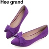 image:imageHee grand Womens Slip on Retro Plaid Bow Ballet Flats Pointed Toe Dress Shoes450purple