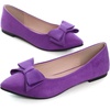 image:imageHee grand Womens Slip on Retro Plaid Bow Ballet Flats Pointed Toe Dress Shoes450purple