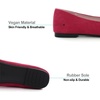 image:imageHee grand Womens Slip on Retro Plaid Bow Ballet Flats Pointed Toe Dress Shoes450red