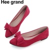 image:imageHee grand Womens Slip on Retro Plaid Bow Ballet Flats Pointed Toe Dress Shoes450red