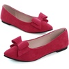 image:imageHee grand Womens Slip on Retro Plaid Bow Ballet Flats Pointed Toe Dress Shoes450red