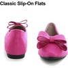 image:imageHee grand Womens Slip on Retro Plaid Bow Ballet Flats Pointed Toe Dress Shoes450rose