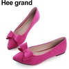 image:imageHee grand Womens Slip on Retro Plaid Bow Ballet Flats Pointed Toe Dress Shoes450rose