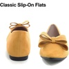image:imageHee grand Womens Slip on Retro Plaid Bow Ballet Flats Pointed Toe Dress Shoes450yellow