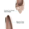 image:imageHee grand Womens Slip on Retro Plaid Bow Ballet Flats Pointed Toe Dress Shoes460apricot