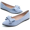 image:imageHee grand Womens Slip on Retro Plaid Bow Ballet Flats Pointed Toe Dress Shoes460baby Blue