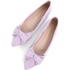 image:imageHee grand Womens Slip on Retro Plaid Bow Ballet Flats Pointed Toe Dress Shoes460baby Purple