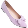 image:imageHee grand Womens Slip on Retro Plaid Bow Ballet Flats Pointed Toe Dress Shoes460baby Purple