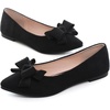 image:imageHee grand Womens Slip on Retro Plaid Bow Ballet Flats Pointed Toe Dress Shoes460black