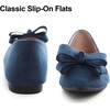 image:imageHee grand Womens Slip on Retro Plaid Bow Ballet Flats Pointed Toe Dress Shoes460blue