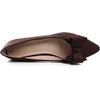 image:imageHee grand Womens Slip on Retro Plaid Bow Ballet Flats Pointed Toe Dress Shoes460brown