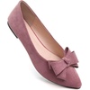 image:imageHee grand Womens Slip on Retro Plaid Bow Ballet Flats Pointed Toe Dress Shoes460elegant Pink
