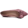 image:imageHee grand Womens Slip on Retro Plaid Bow Ballet Flats Pointed Toe Dress Shoes460elegant Pink