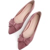 image:imageHee grand Womens Slip on Retro Plaid Bow Ballet Flats Pointed Toe Dress Shoes460elegant Pink