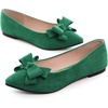image:imageHee grand Womens Slip on Retro Plaid Bow Ballet Flats Pointed Toe Dress Shoes460grass Green