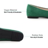 image:imageHee grand Womens Slip on Retro Plaid Bow Ballet Flats Pointed Toe Dress Shoes460grass Green