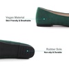 image:imageHee grand Womens Slip on Retro Plaid Bow Ballet Flats Pointed Toe Dress Shoes460green