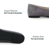 image:imageHee grand Womens Slip on Retro Plaid Bow Ballet Flats Pointed Toe Dress Shoes460grey