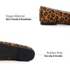 image:imageHee grand Womens Slip on Retro Plaid Bow Ballet Flats Pointed Toe Dress Shoes460leopard Brown