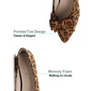 image:imageHee grand Womens Slip on Retro Plaid Bow Ballet Flats Pointed Toe Dress Shoes460leopard Brown