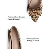 image:imageHee grand Womens Slip on Retro Plaid Bow Ballet Flats Pointed Toe Dress Shoes460leopard Yellow