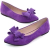 image:imageHee grand Womens Slip on Retro Plaid Bow Ballet Flats Pointed Toe Dress Shoes460purple