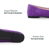 image:imageHee grand Womens Slip on Retro Plaid Bow Ballet Flats Pointed Toe Dress Shoes460purple