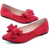 image:imageHee grand Womens Slip on Retro Plaid Bow Ballet Flats Pointed Toe Dress Shoes460red