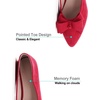 image:imageHee grand Womens Slip on Retro Plaid Bow Ballet Flats Pointed Toe Dress Shoes460red