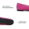 image:imageHee grand Womens Slip on Retro Plaid Bow Ballet Flats Pointed Toe Dress Shoes460rose