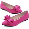 image:imageHee grand Womens Slip on Retro Plaid Bow Ballet Flats Pointed Toe Dress Shoes460rose