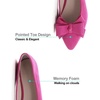 image:imageHee grand Womens Slip on Retro Plaid Bow Ballet Flats Pointed Toe Dress Shoes460rose
