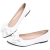 image:imageHee grand Womens Slip on Retro Plaid Bow Ballet Flats Pointed Toe Dress Shoes460white