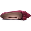 image:imageHee grand Womens Slip on Retro Plaid Bow Ballet Flats Pointed Toe Dress Shoes460wine Red