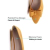 image:imageHee grand Womens Slip on Retro Plaid Bow Ballet Flats Pointed Toe Dress Shoes460yellow