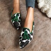 image:imageHee grand Womens Tassel Slip on Loafer Flat Casual Pointed Toe Faux Suede Flat Shoes Comfort Ballerina Flats Women Dressy468green Cow