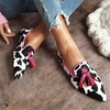 image:imageHee grand Womens Tassel Slip on Loafer Flat Casual Pointed Toe Faux Suede Flat Shoes Comfort Ballerina Flats Women Dressy468pink Cow