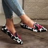 image:imageHee grand Womens Tassel Slip on Loafer Flat Casual Pointed Toe Faux Suede Flat Shoes Comfort Ballerina Flats Women Dressy468pink Cow