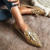 image:imageHee grand Womens Tassel Slip on Loafer Flat Casual Pointed Toe Faux Suede Flat Shoes Comfort Ballerina Flats Women Dressy468yellow Leopard