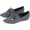 image:imageHee grand Flats for Women Bowknot Pointed Toe Ballet Flats Comfort Suede Work Shoes Casual Slip On Loafers Walking Shoes545grey