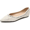 image:imageHee grand Sparkling Rhinestone Bowknot Pointy Toe Wedding Party Dress Shoes Comfortable Low Heel Crystal Shoes Fashion Women Ballerina FlatsPointed Toe567