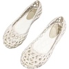 image:imageHee grand Women Summer Crystal Jelly Shoes Slip On Hollow Ballet Flats Soft Walking Shoes019white