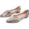 image:imageHee grand Womens Pointed Toe Shallow Ballet Flats Lace Fashion Rhinestone BowKnot Flat Shoes Slip On Work Shoes1red